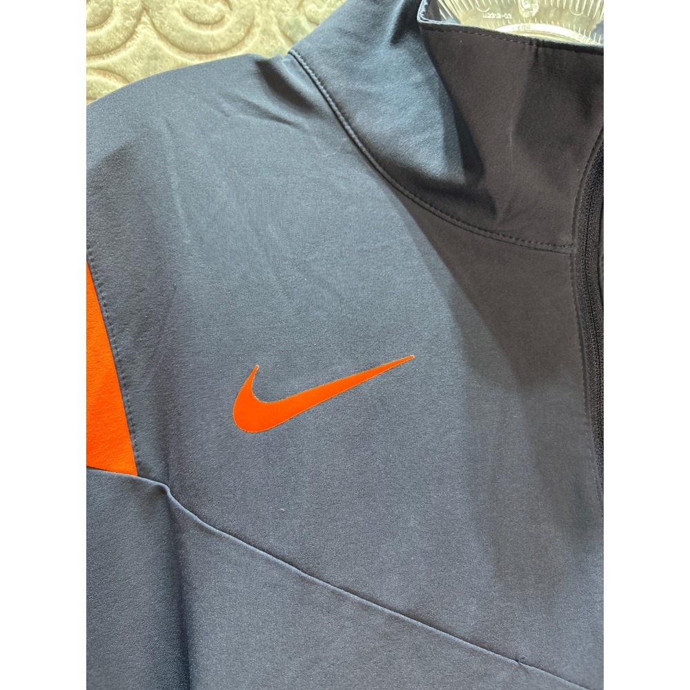 Nike Golf Pullover Jacket Mens Large Gray Orange‎ Half Zip Lightweight - Picture 5 of 9